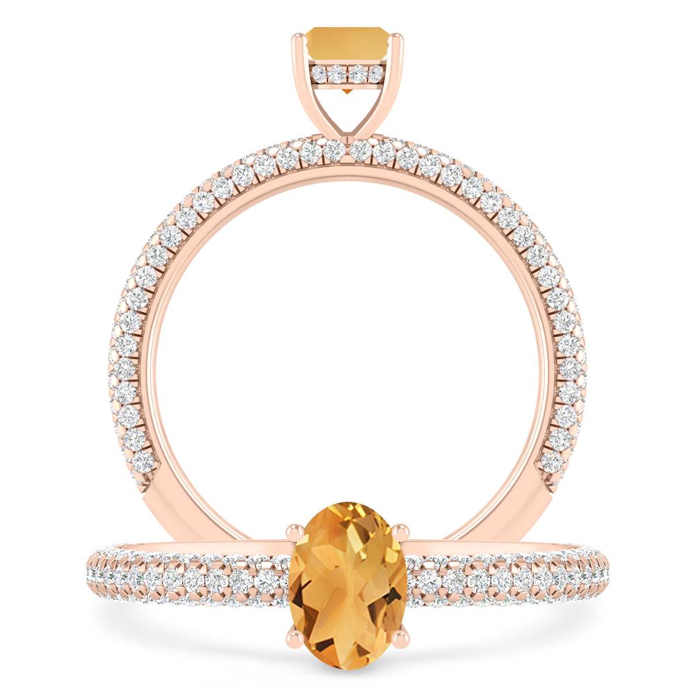 Rose Gold - Citrine