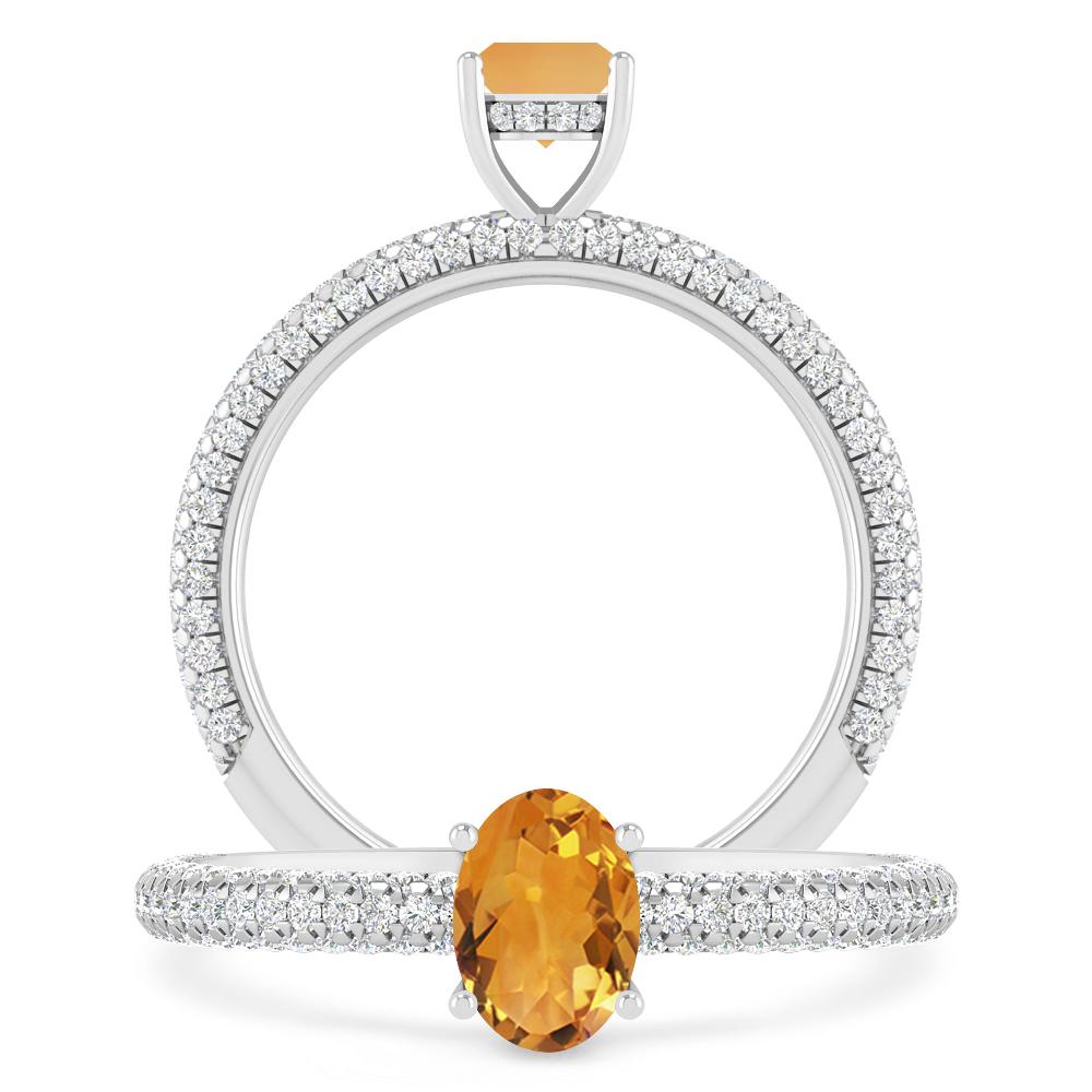 White Gold - Citrine