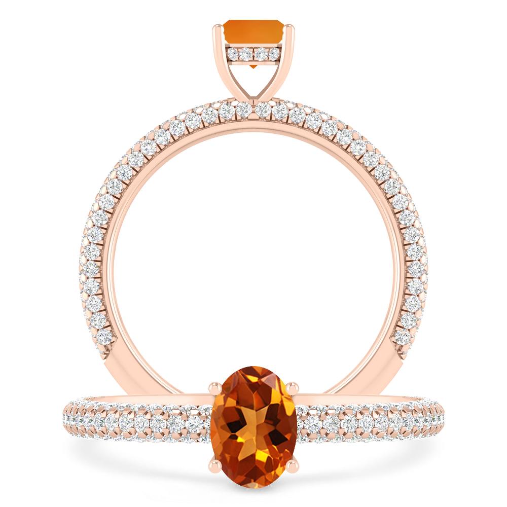 Rose Gold - Citrine