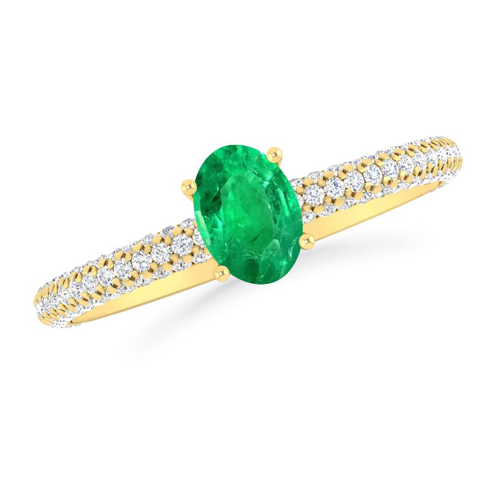 Yellow Gold - Emerald