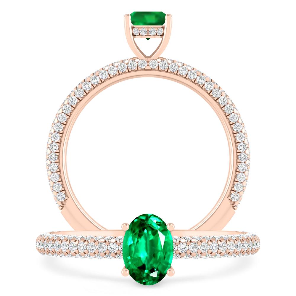 Rose Gold - Emerald