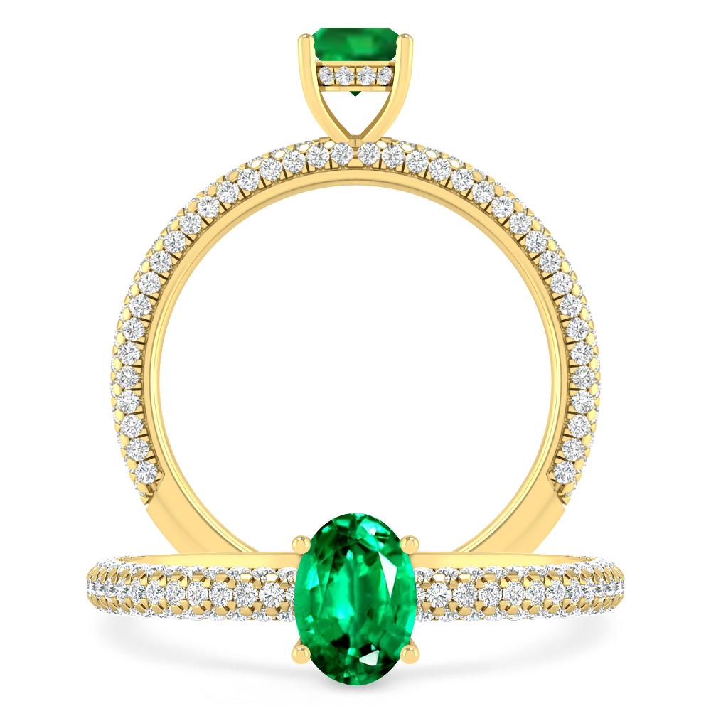 Yellow Gold - Emerald