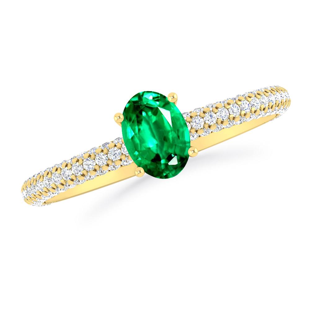 Yellow Gold - Emerald