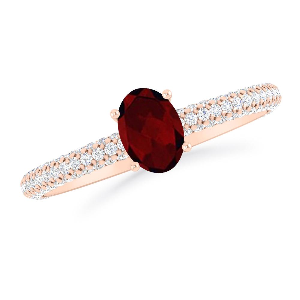 Rose Gold - Garnet