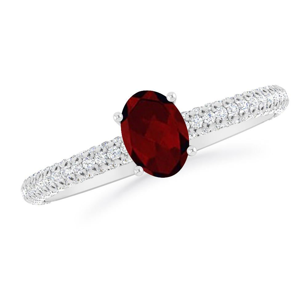 White Gold - Garnet