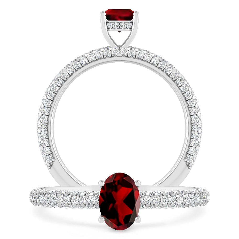 White Gold - Garnet