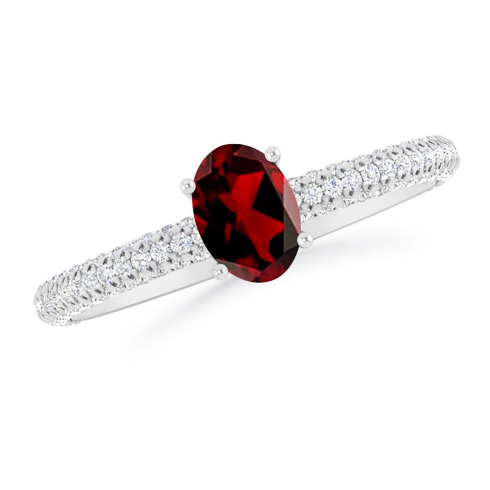 White Gold - Garnet