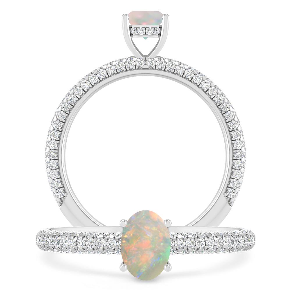 White Gold - Opal