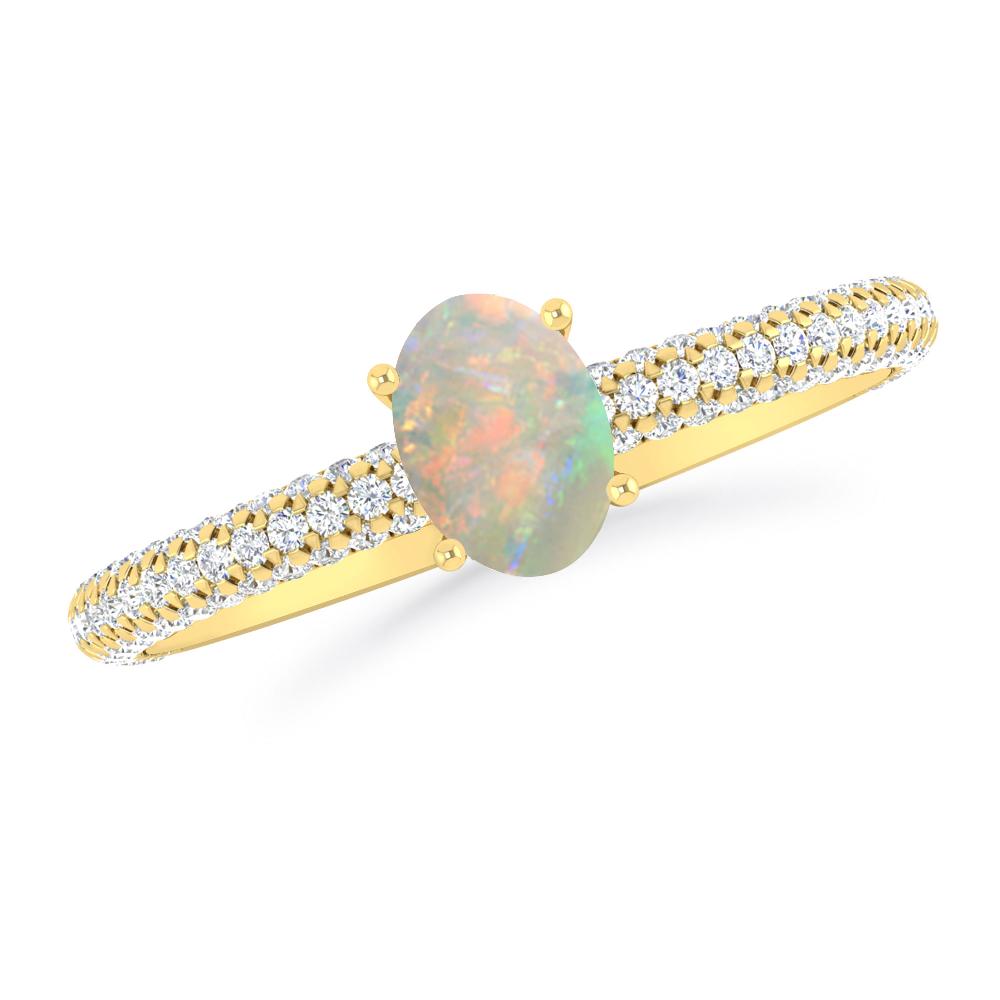 Yellow Gold - Opal