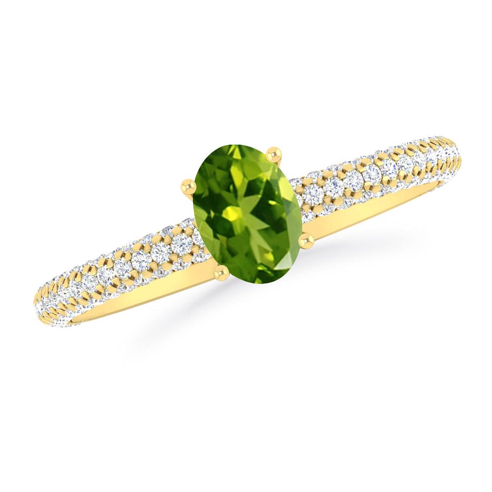 Yellow Gold - Peridot