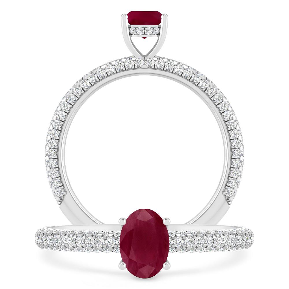 White Gold - Ruby