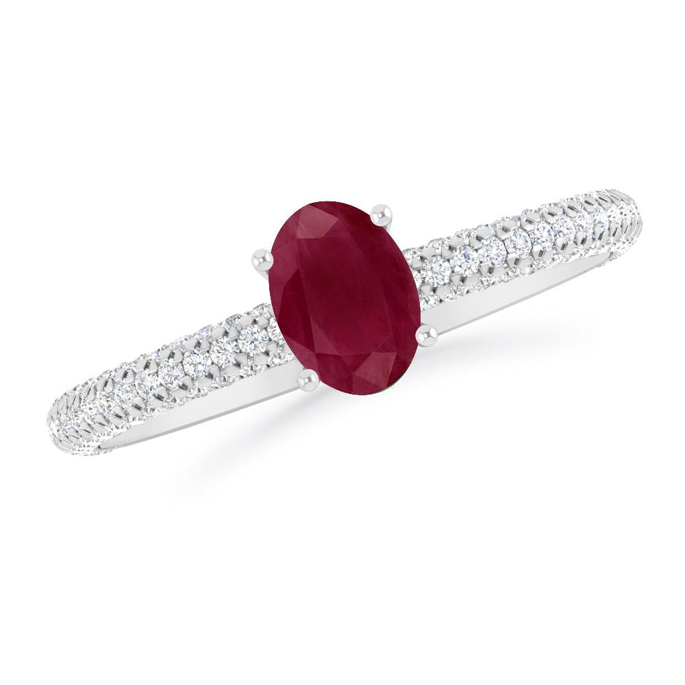 White Gold - Ruby