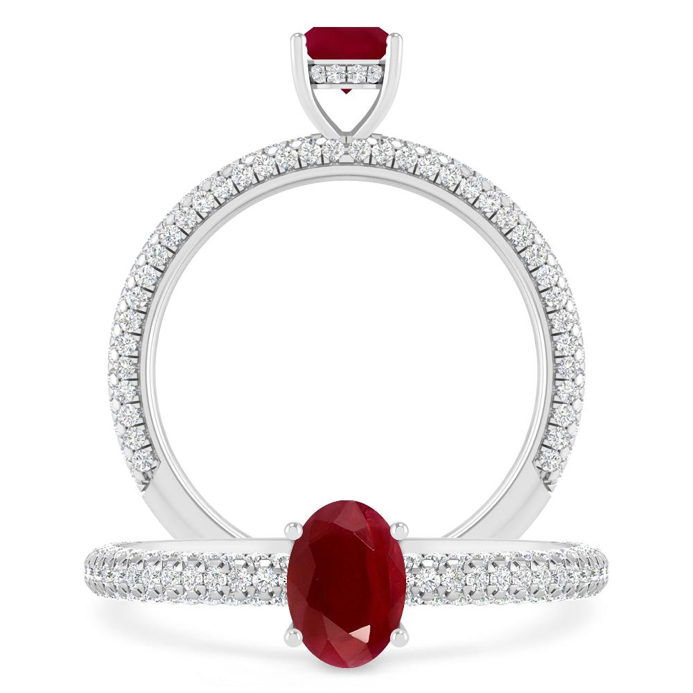 White Gold - Ruby