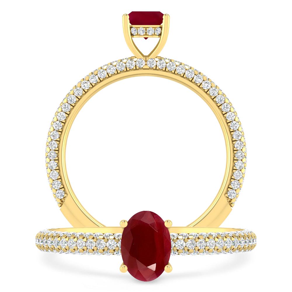 Yellow Gold - Ruby