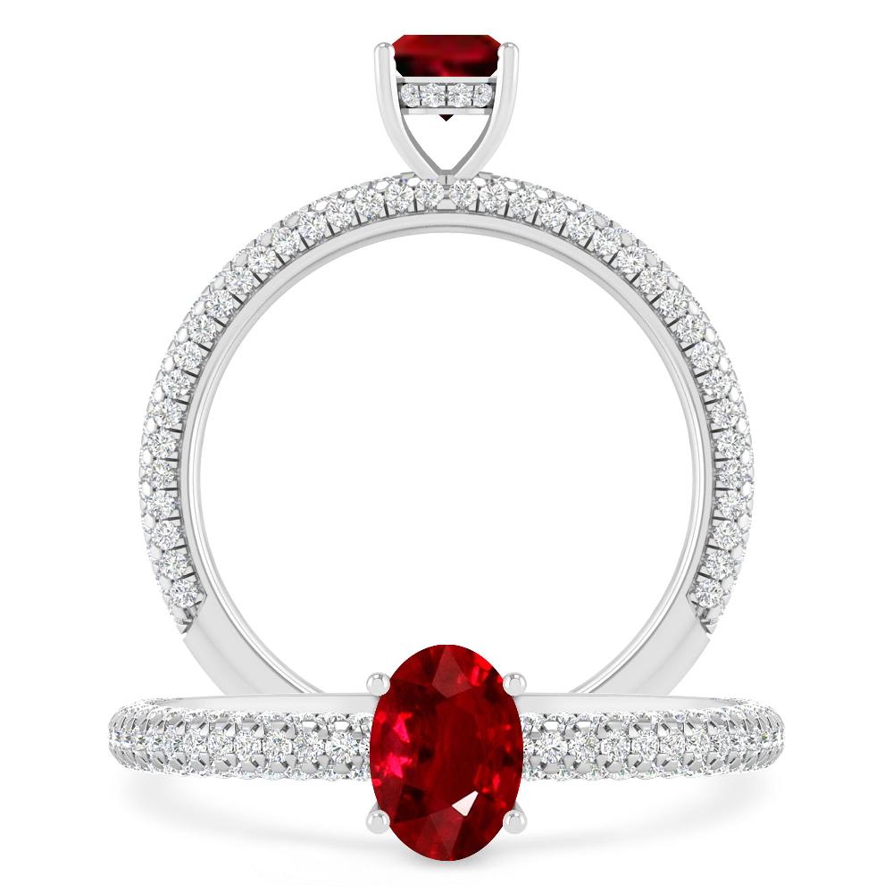 White Gold - Ruby