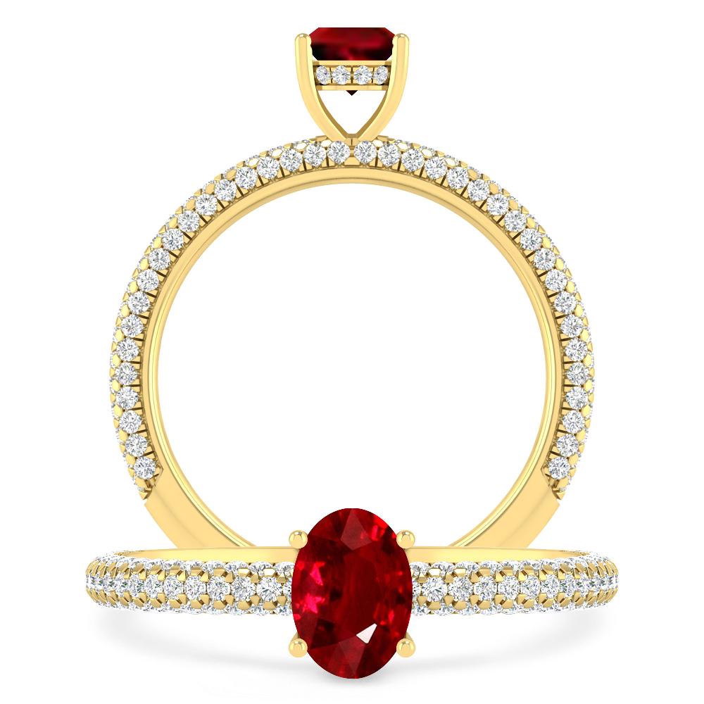 Yellow Gold - Ruby