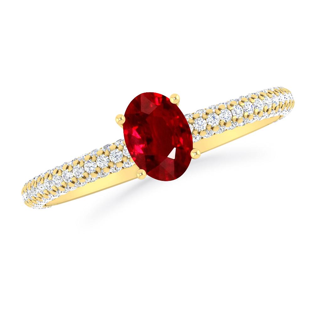 Yellow Gold - Ruby