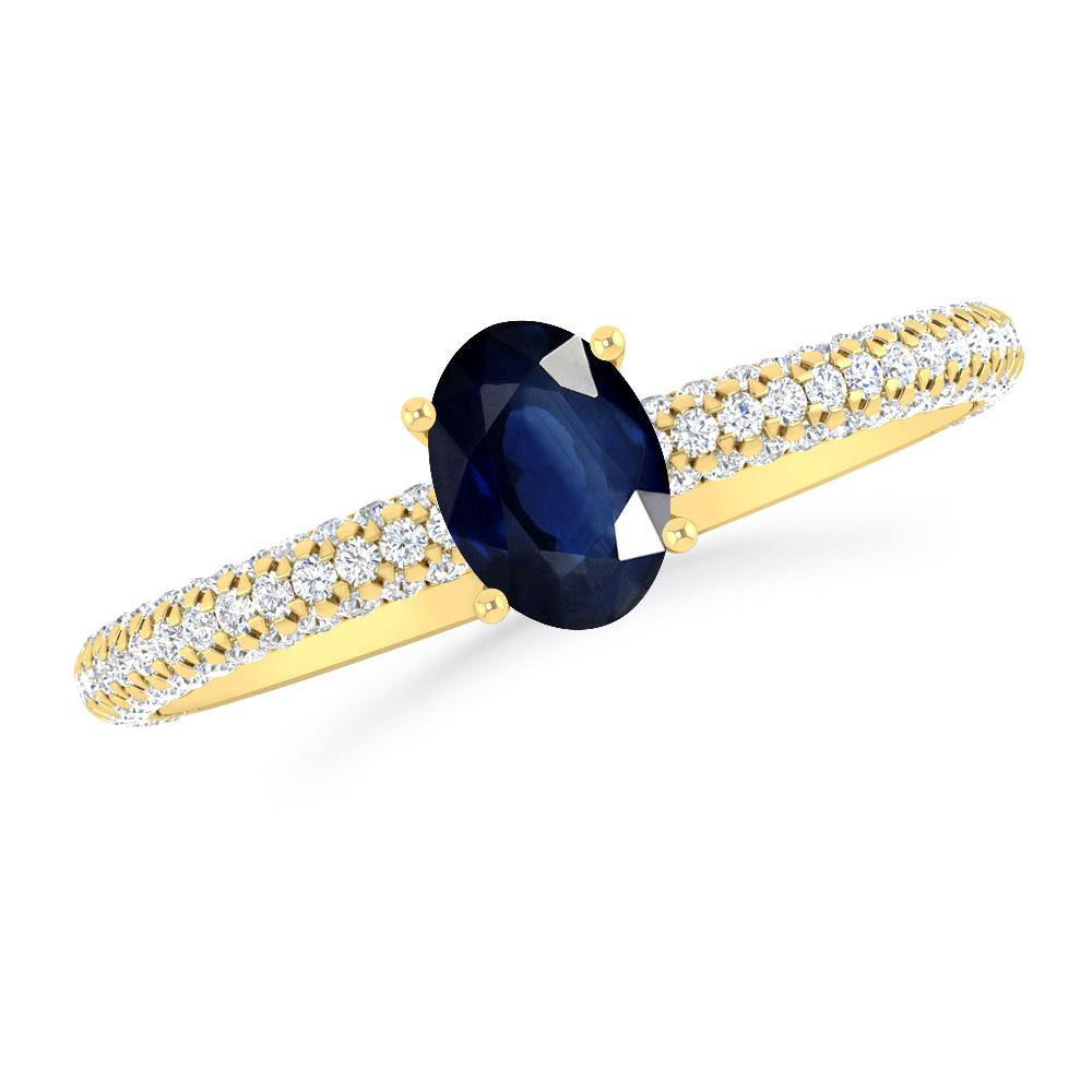 Yellow Gold - Sapphire