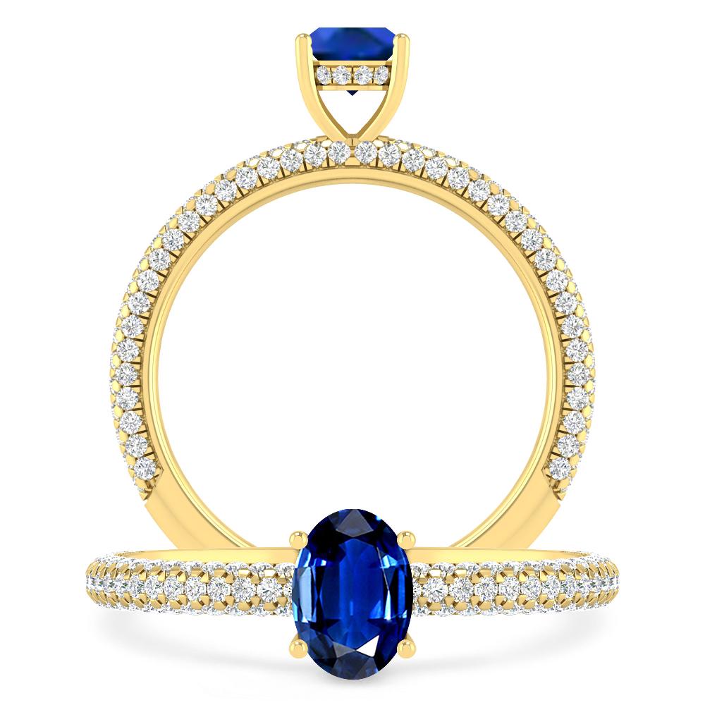 Yellow Gold - Sapphire