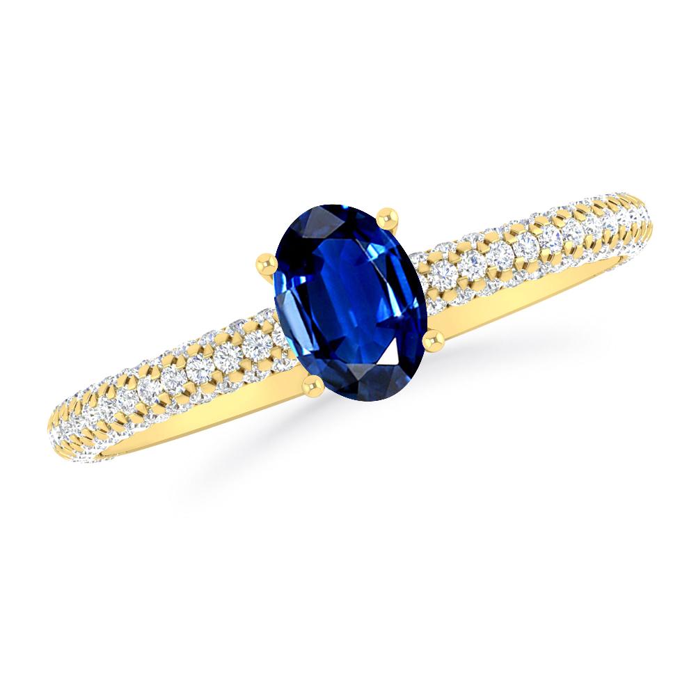 Yellow Gold - Sapphire