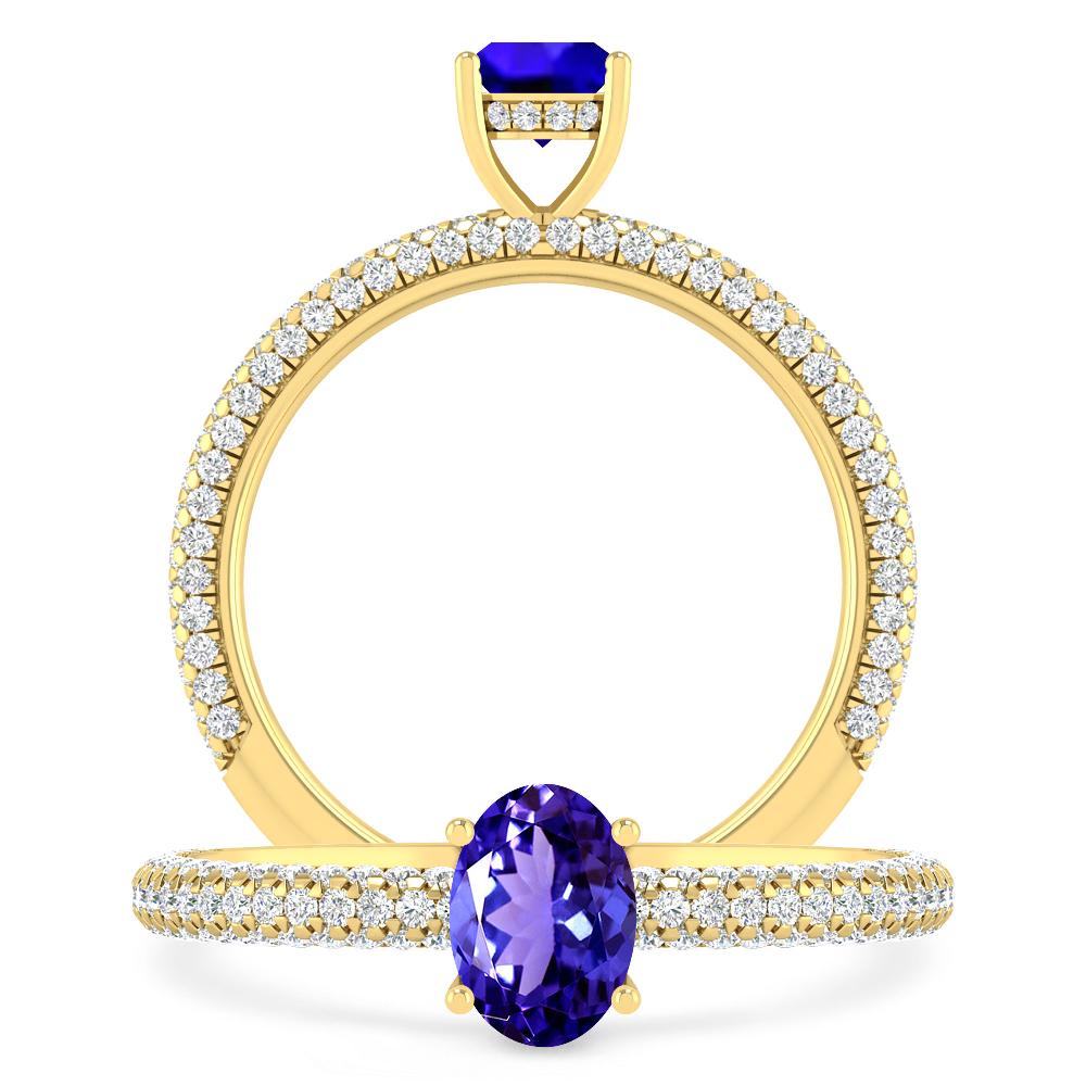 Yellow Gold - Tanzanite