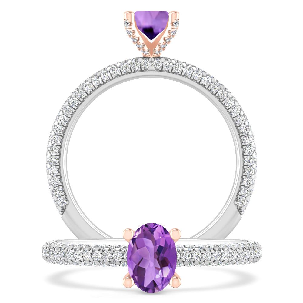 White Gold - Amethyst