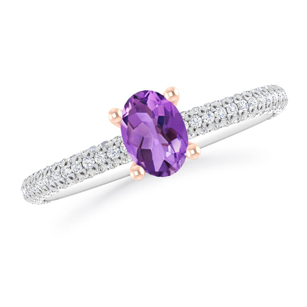 White Gold - Amethyst