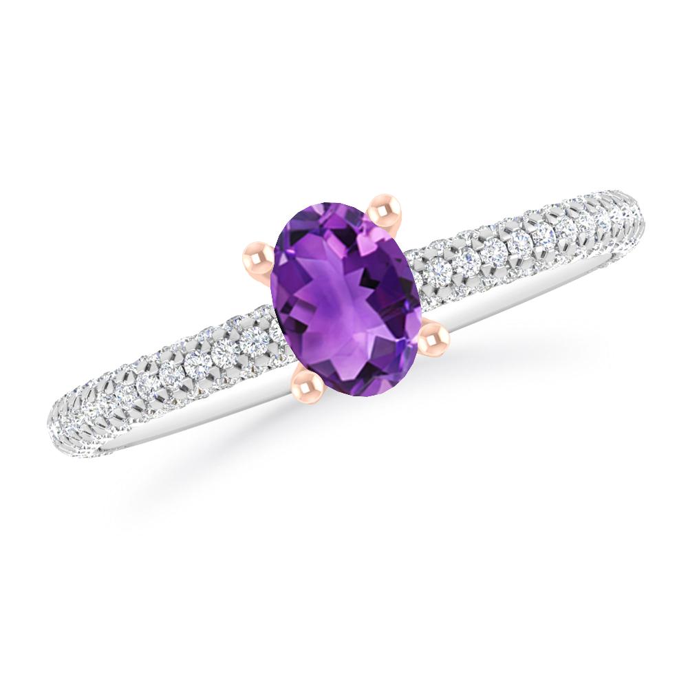 White Gold - Amethyst