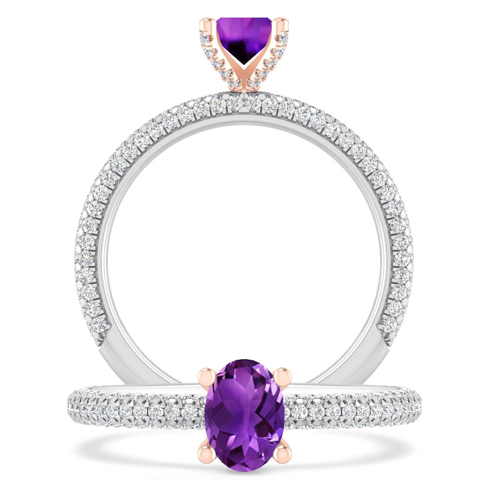 White Gold - Amethyst