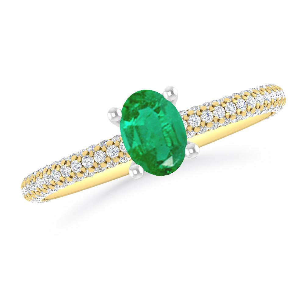 Yellow Gold - Emerald