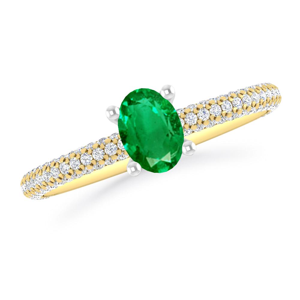 Yellow Gold - Emerald