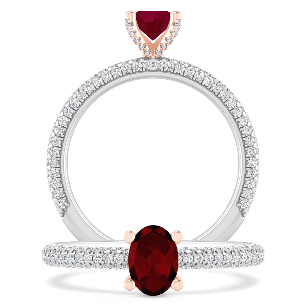 White Gold - Garnet