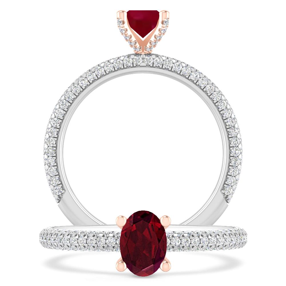 White Gold - Garnet