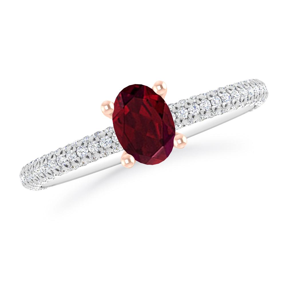 White Gold - Garnet