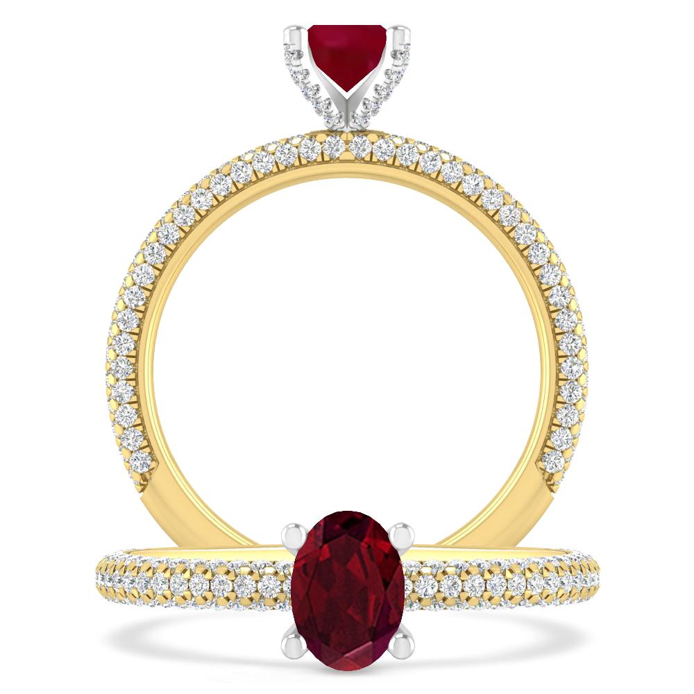 Yellow Gold - Garnet