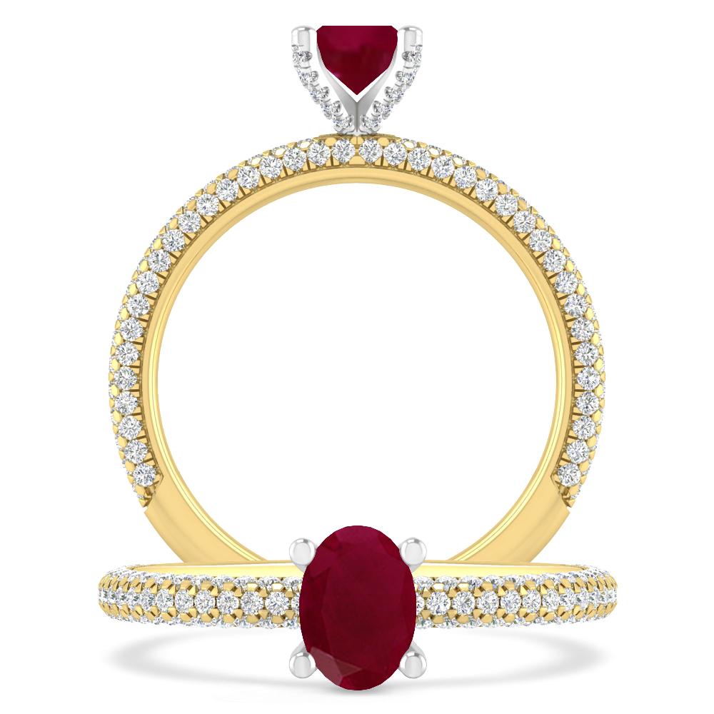 Yellow Gold - Ruby