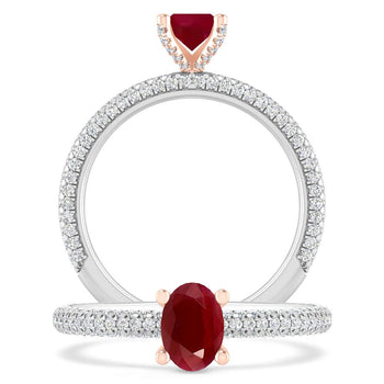 White Gold - Ruby