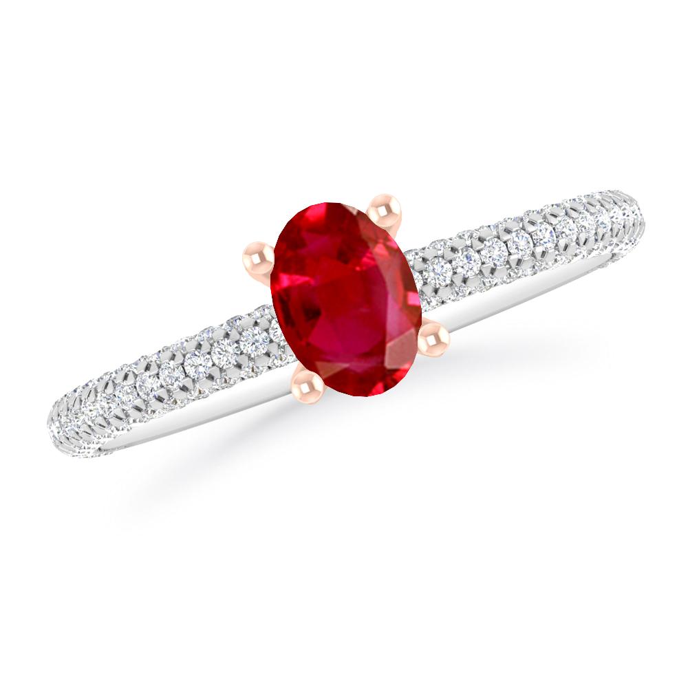 White Gold - Ruby