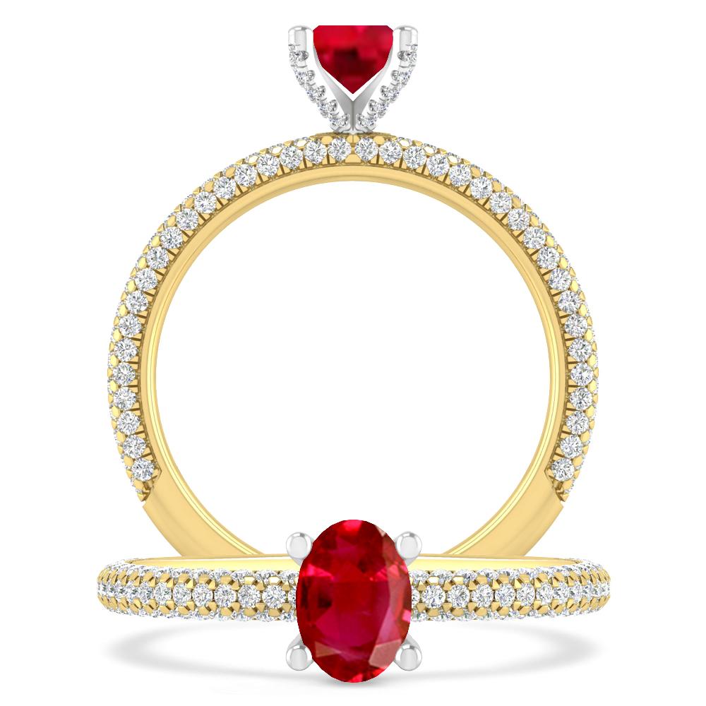 Yellow Gold - Ruby