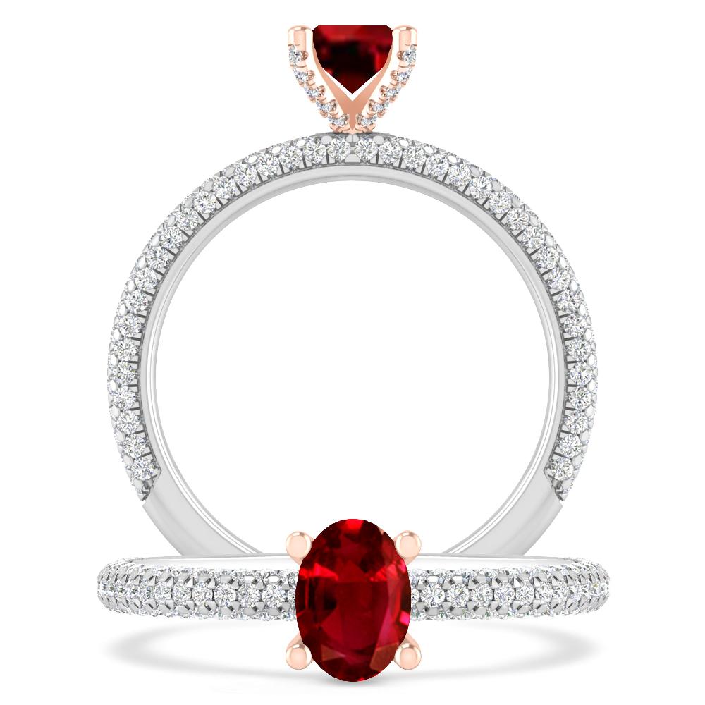 White Gold - Ruby