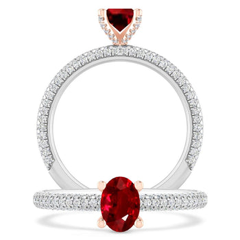 White Gold - Ruby