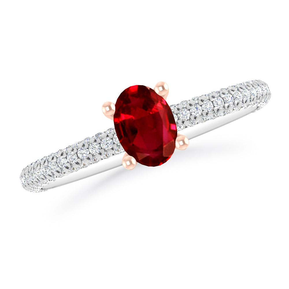 White Gold - Ruby