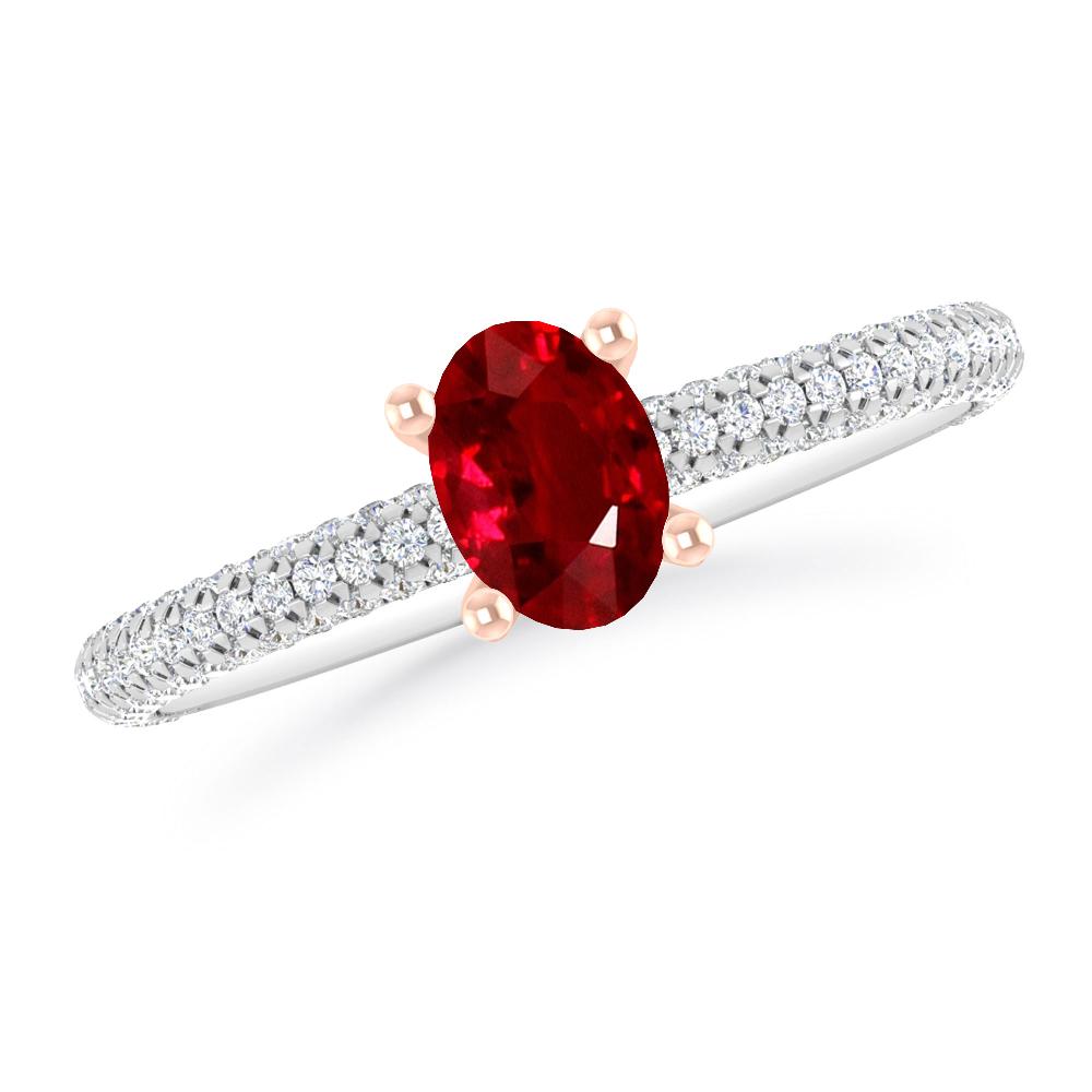 White Gold - Ruby