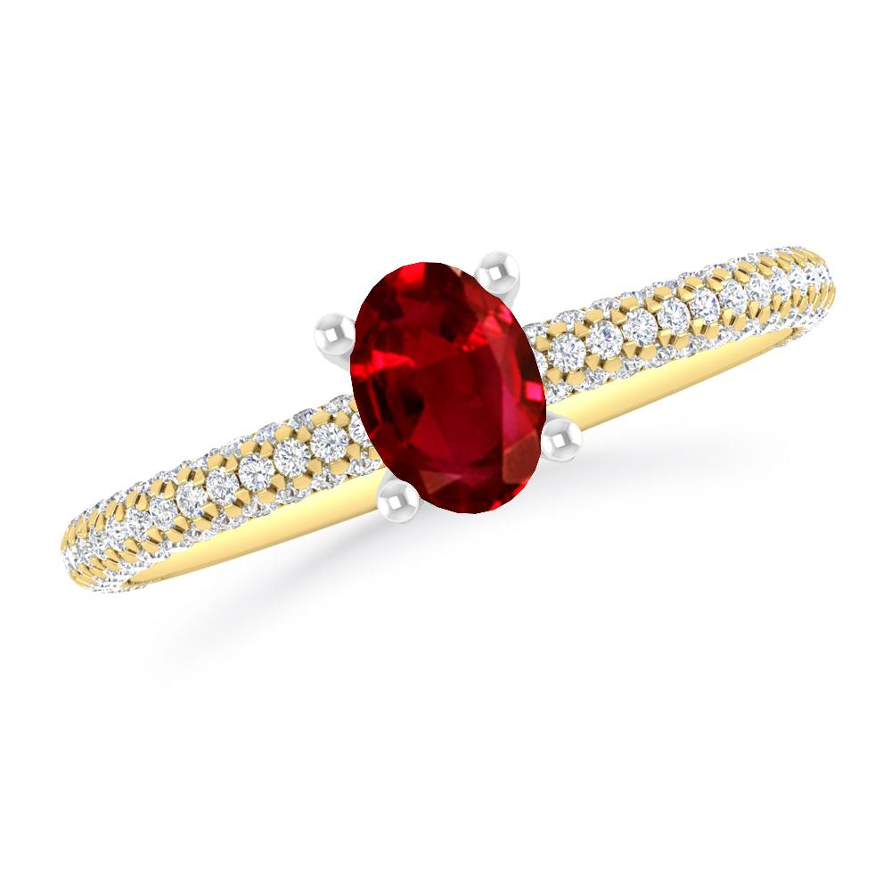 Yellow Gold - Ruby