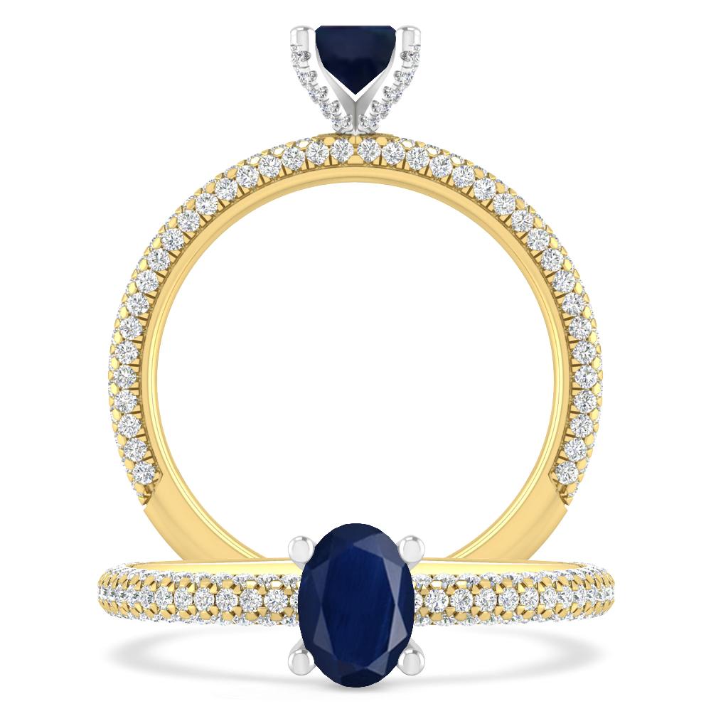 Yellow Gold - Sapphire