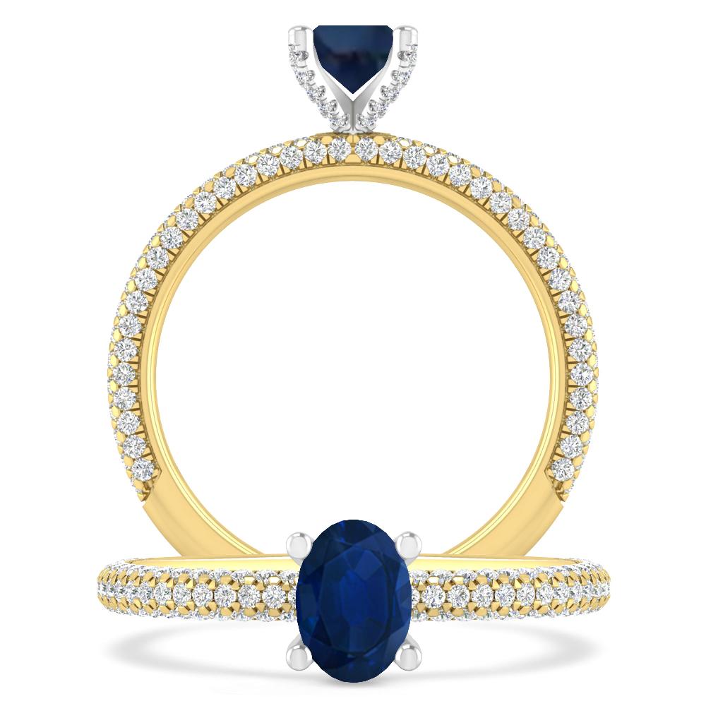 Yellow Gold - Sapphire