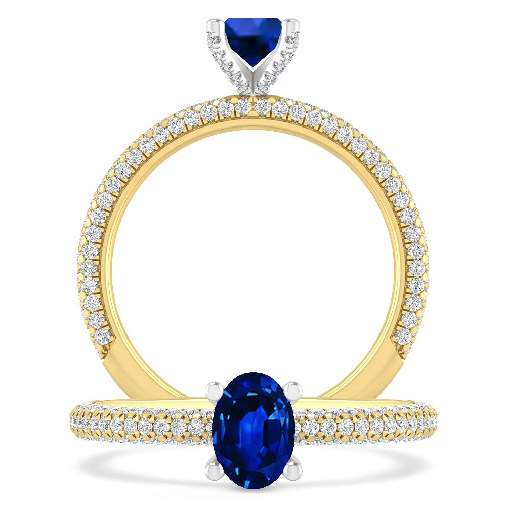 Yellow Gold - Sapphire