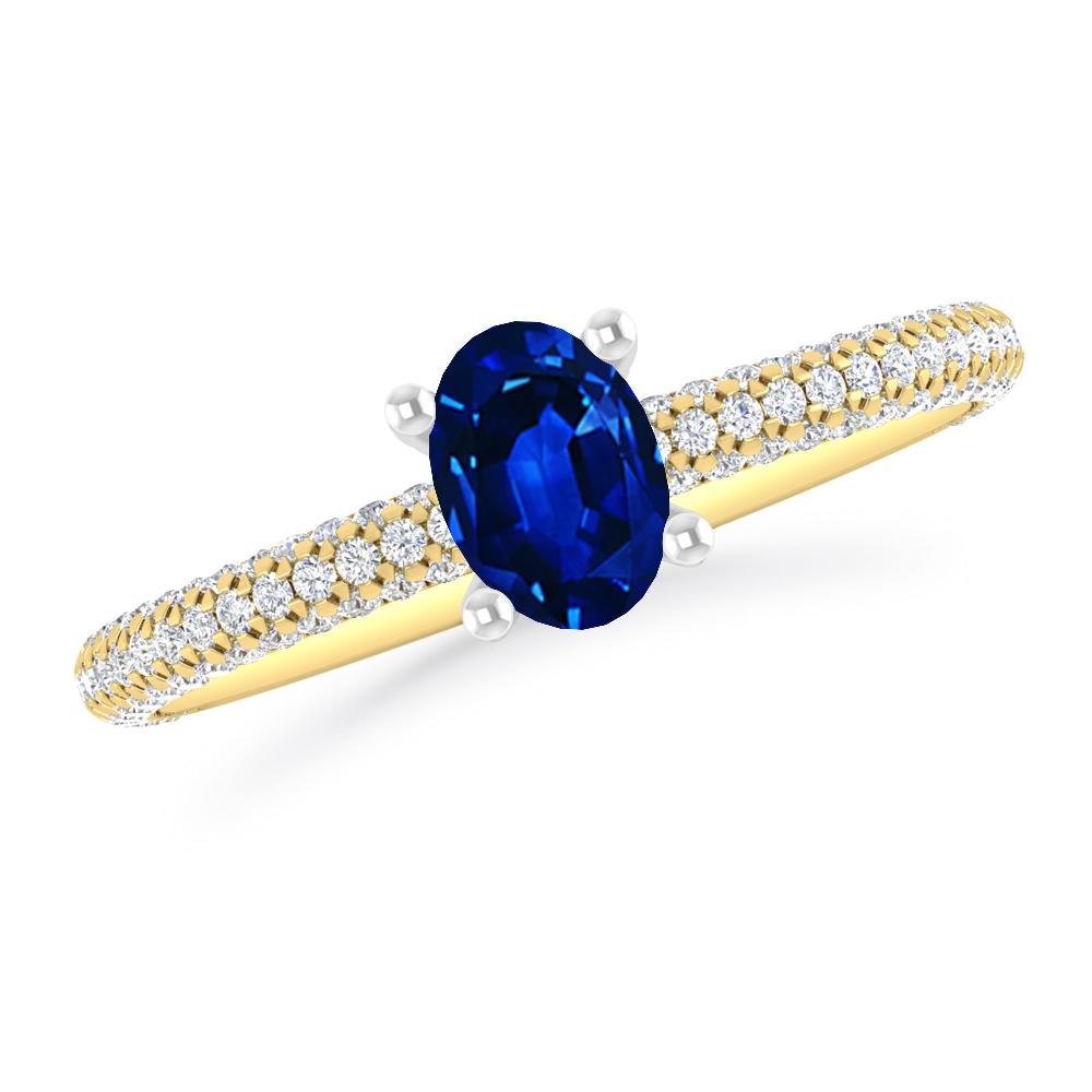 Yellow Gold - Sapphire