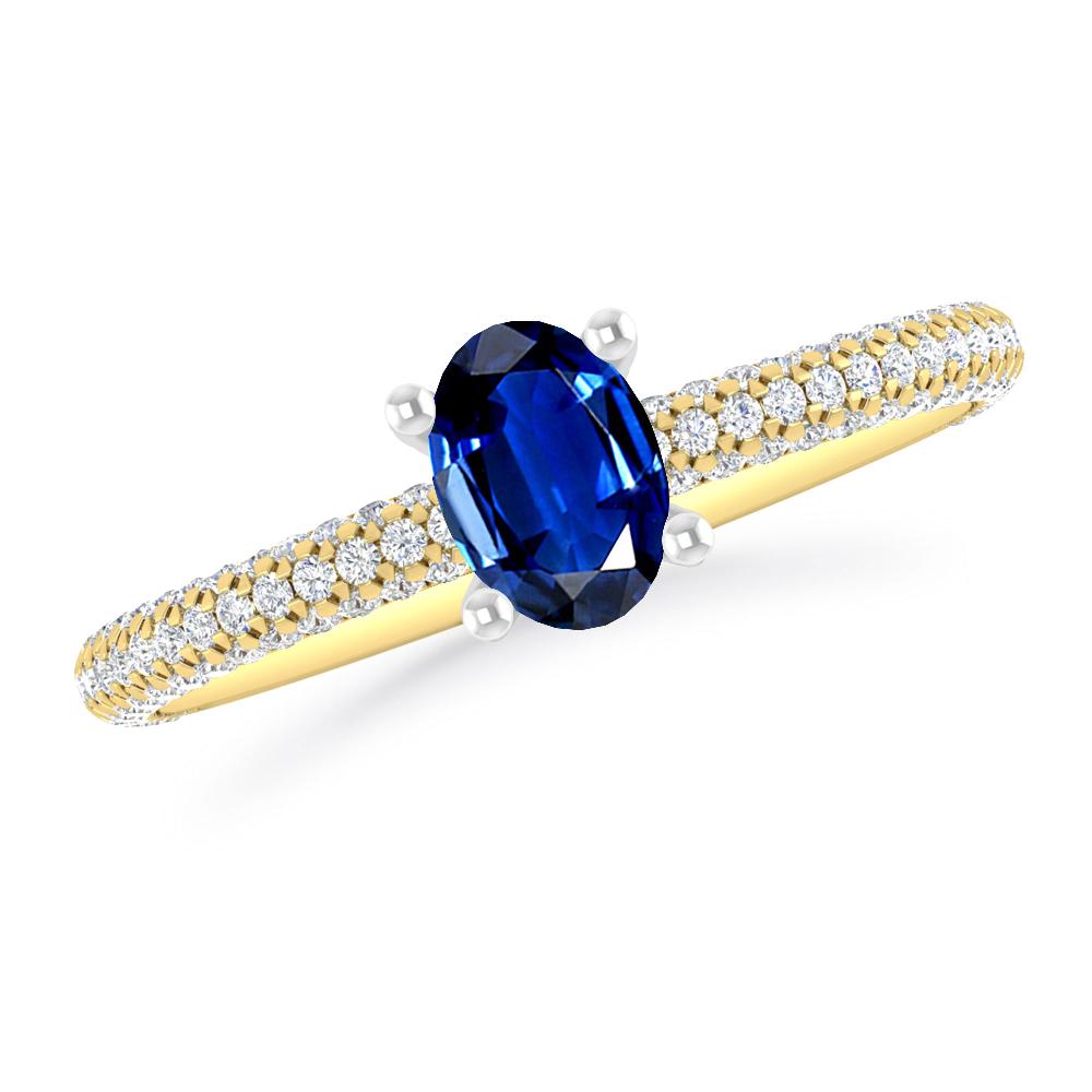 Yellow Gold - Sapphire