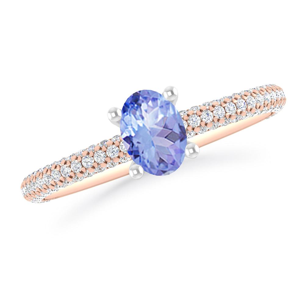 Rose Gold - Tanzanite